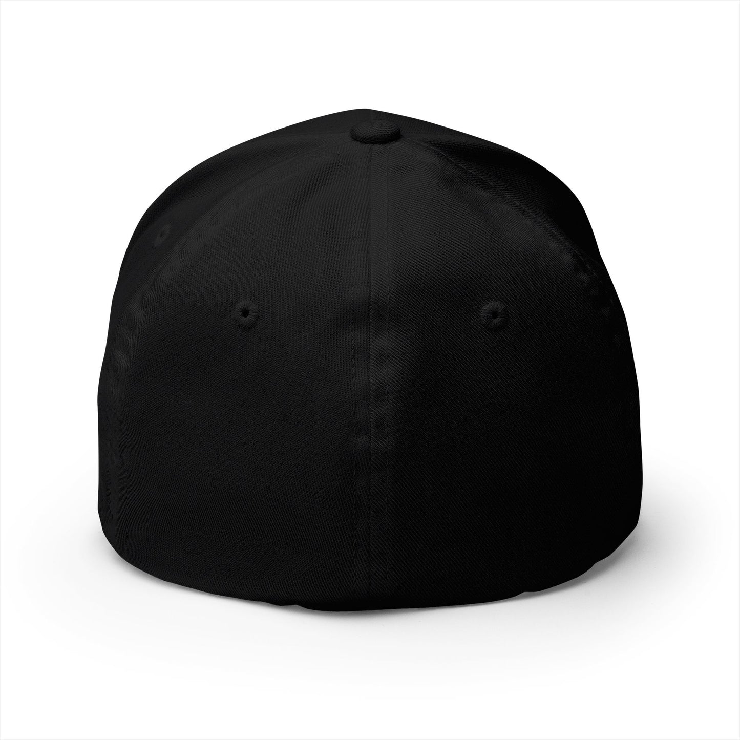 Apex Embroidered Cap - Structured Black Hat for Casual Style