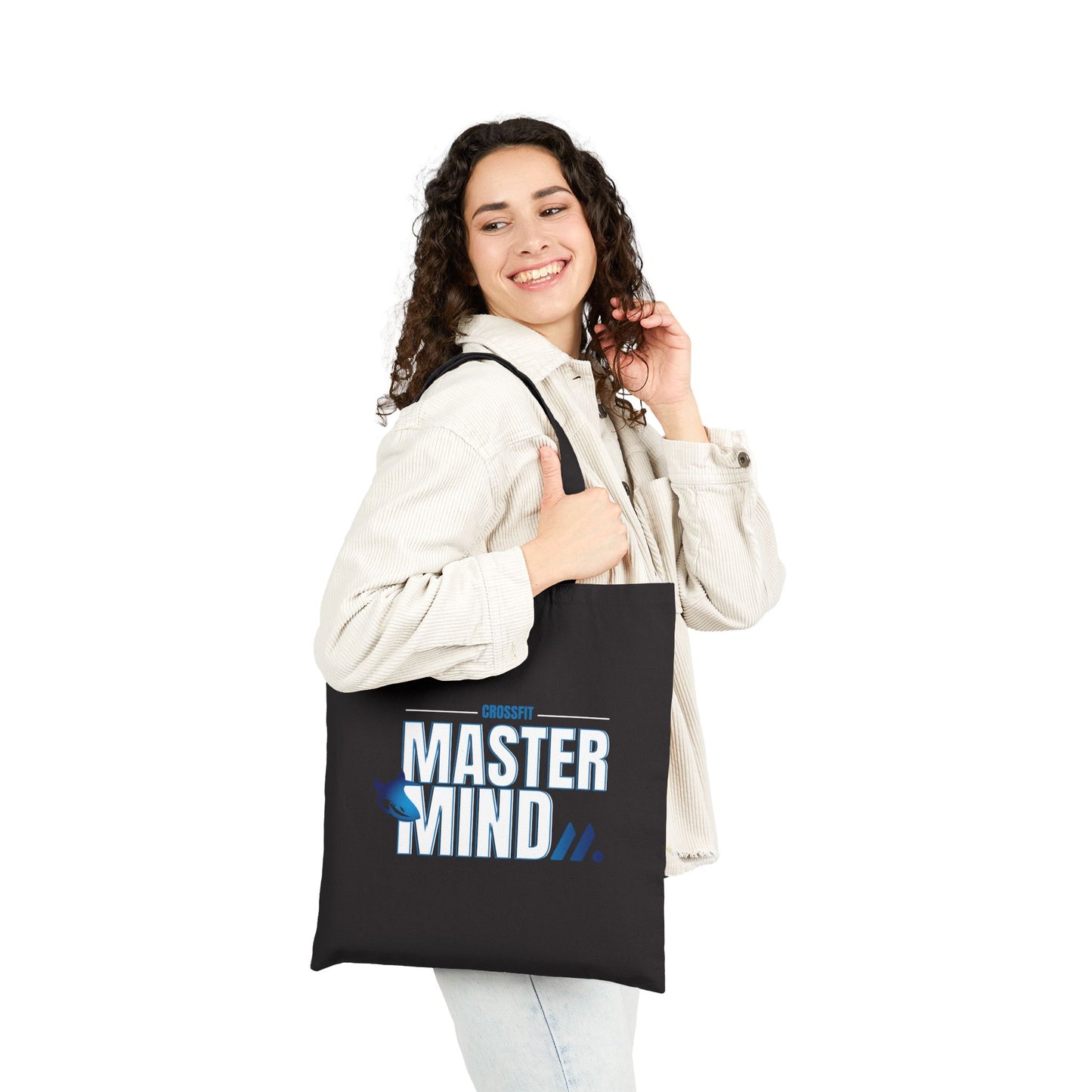 Motivational Cotton Canvas Tote Bag - Crossfit Mastermind and Move with Purpose