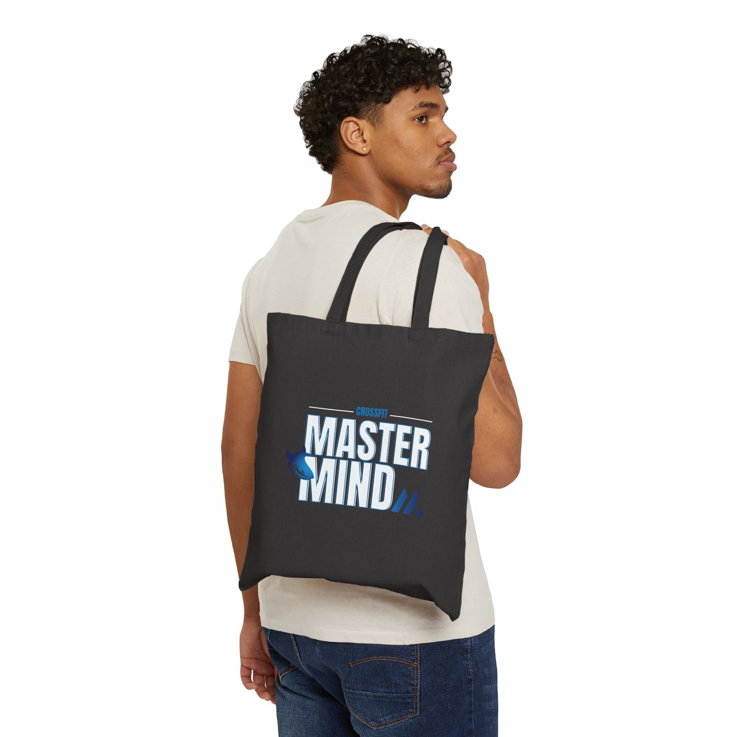 Motivational Cotton Canvas Tote Bag - Crossfit Mastermind and Move with Purpose