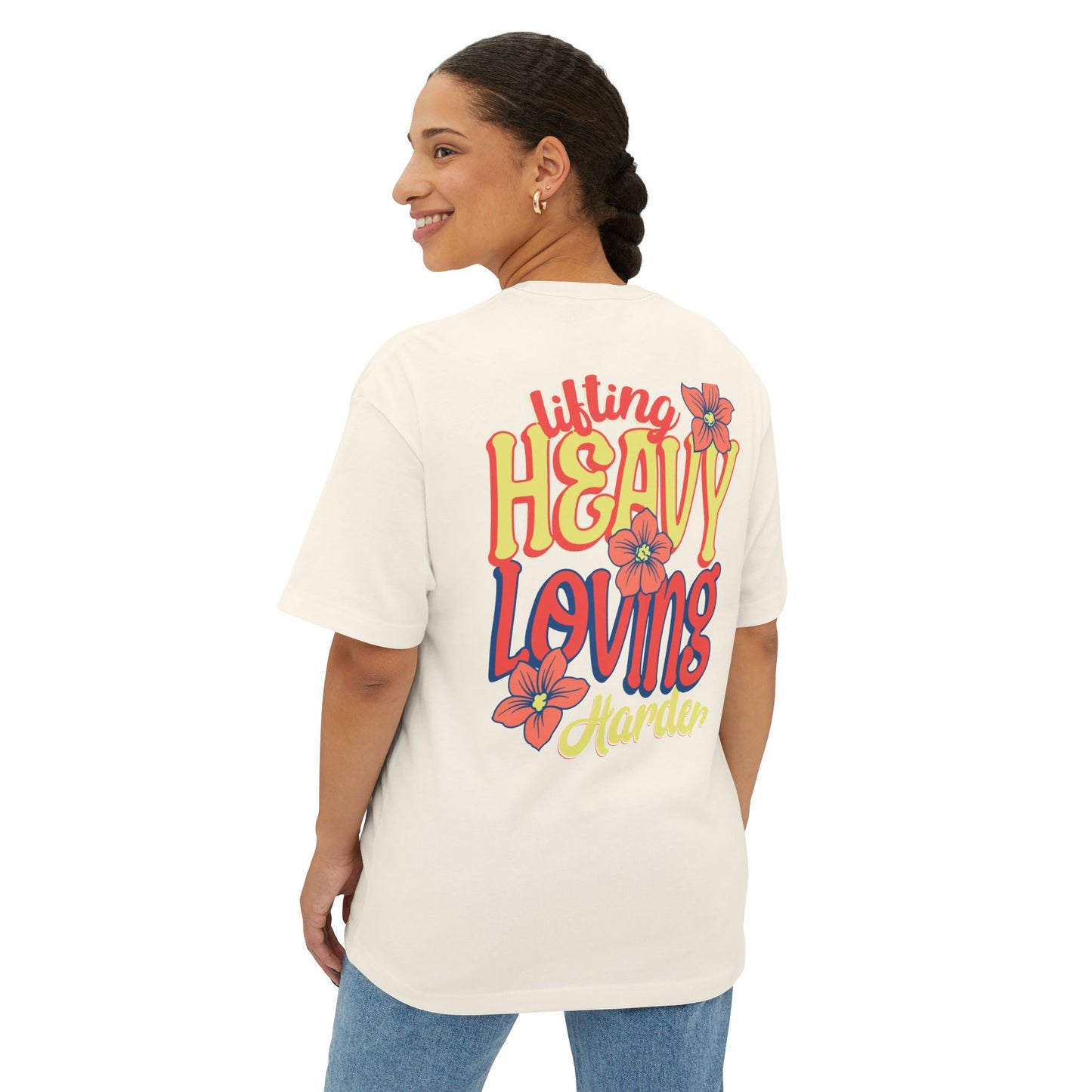 Lifting Heavy, Loving Harder – Oversized Boxy Tee