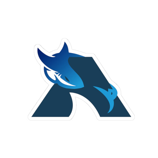 Blue Shark Kiss-Cut Stickers - Perfect for Laptop, Water Bottles, and Gift Giving