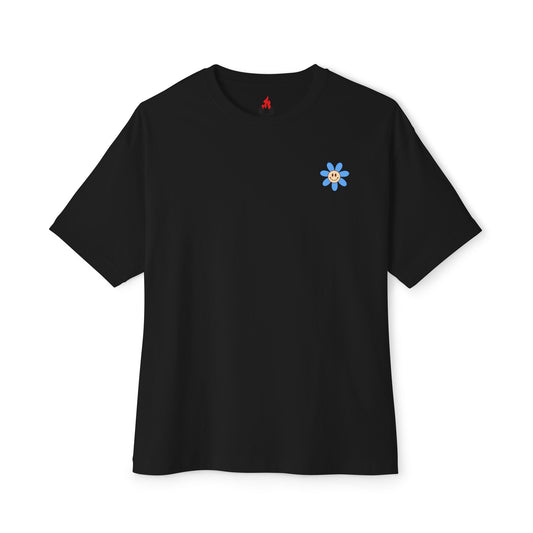 Soft Heart, Hard Barbell, Oversized Tee, Unisex Boxy T-Shirt