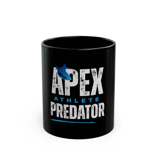 Apex Predator Motivational Black Mug - Perfect for Athletes & Fitness Enthusiasts